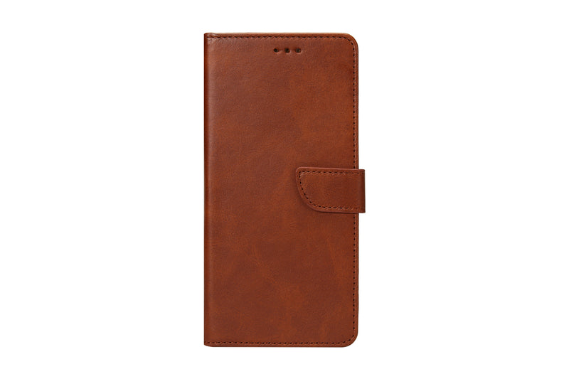 Rixus Bookcase For iPhone 15 Pro Brown