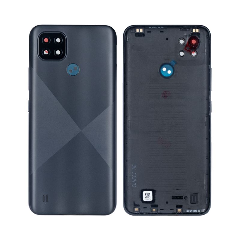 Realme C21 RMX3201 Tapa trasera Cross Negro (+Lente)