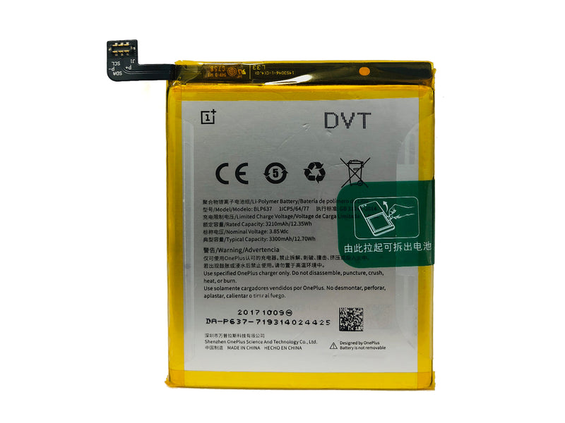 Batterie OnePlus 5, OnePlus 5T BLP637 (OEM)