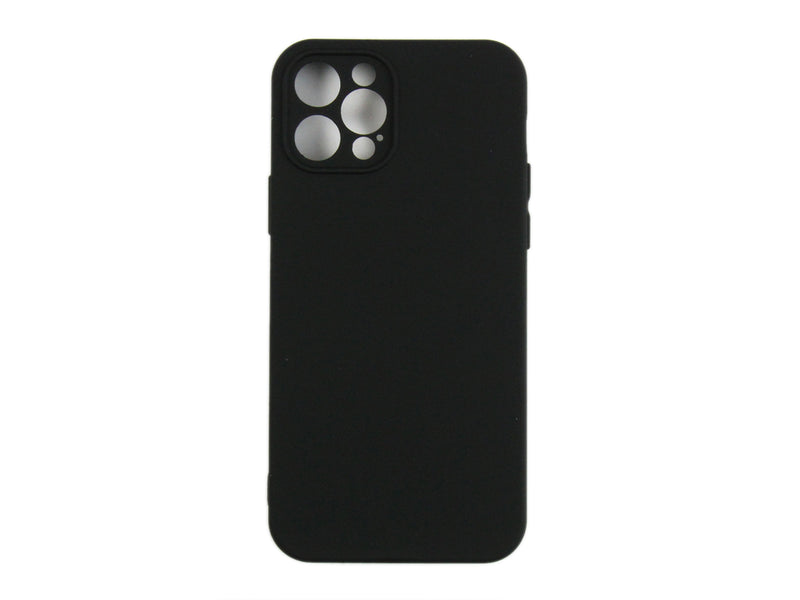 Rixus Para Funda de TPU blanda para iPhone 12 Pro Negro