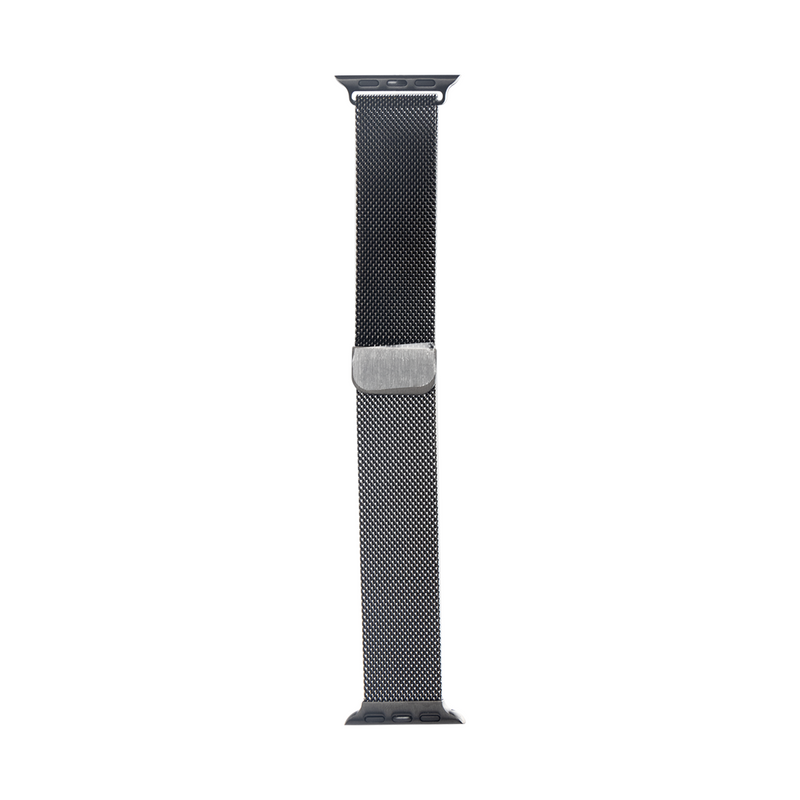 Para Apple Reloj 38mm, 40mm, 41mm Correa Milanese Loop Negra