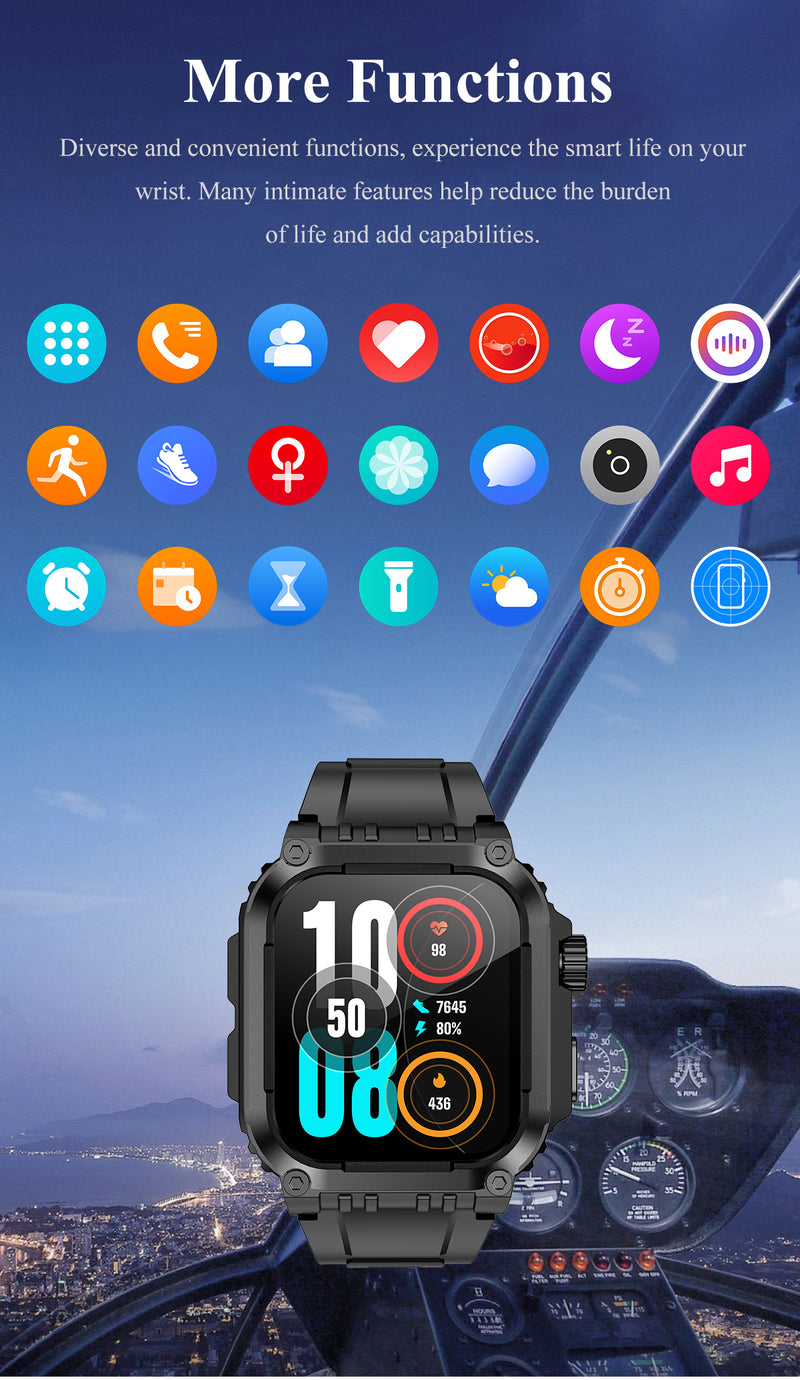 Linewear LG101 Smart Watch Black