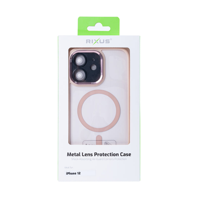 Rixus Classic 04 Case With MagSafe For iPhone 12 Pink