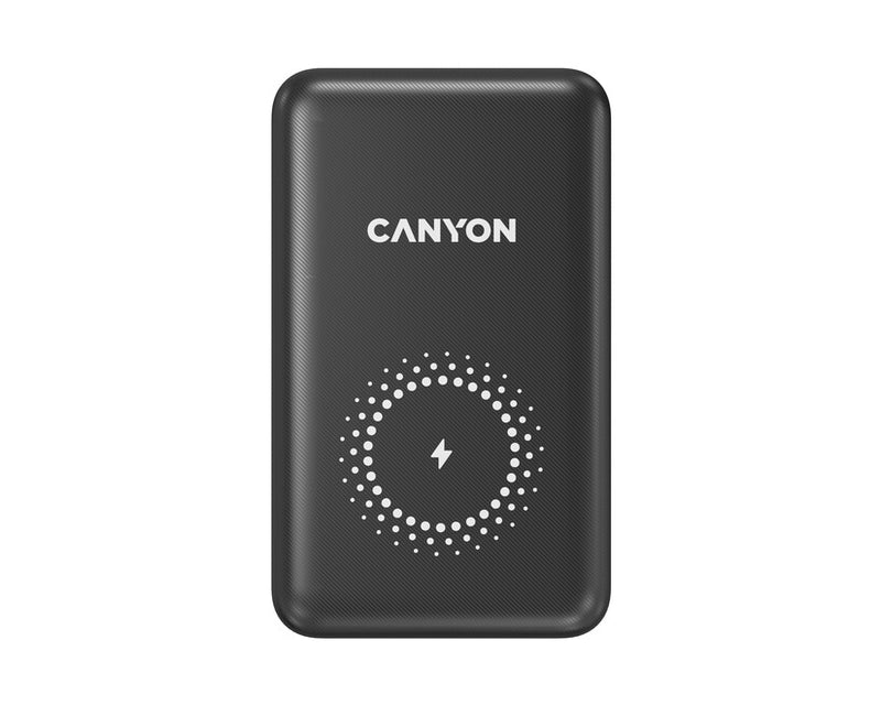 Canyon Magsafe Powerbank PB-1001 Wireless USB/USB-C 10.000 mAh Black