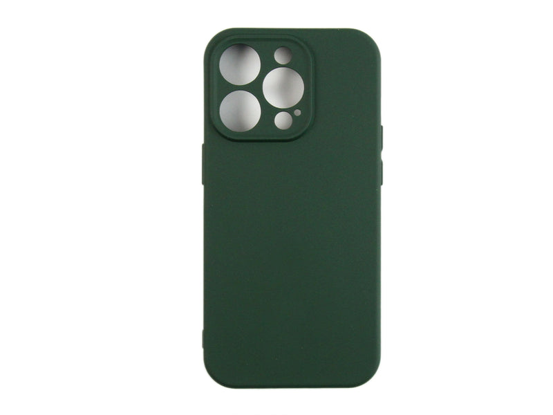 Rixus Para Funda de TPU blanda para iPhone 14 Pro Verde Oscuro