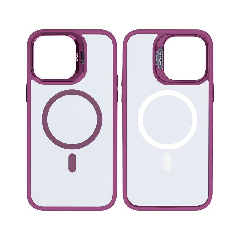 Rixus Classic 03 Case With MagSafe For iPhone 13 Dark Pink