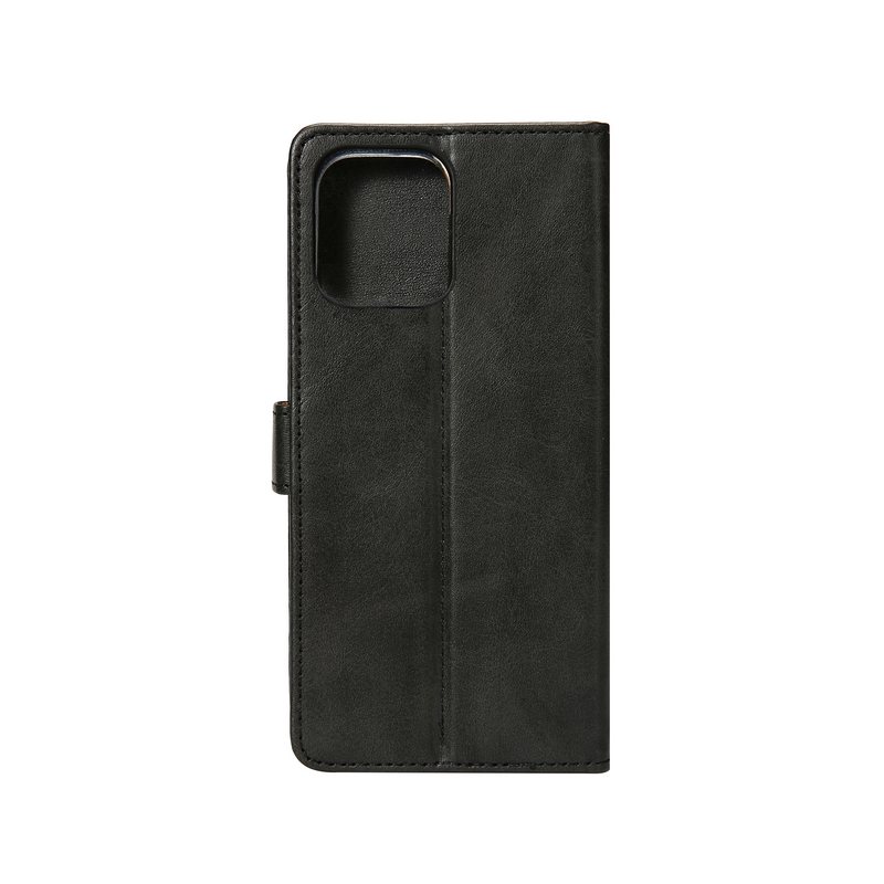 Rixus Bookcase For iPhone 15 Pro Black