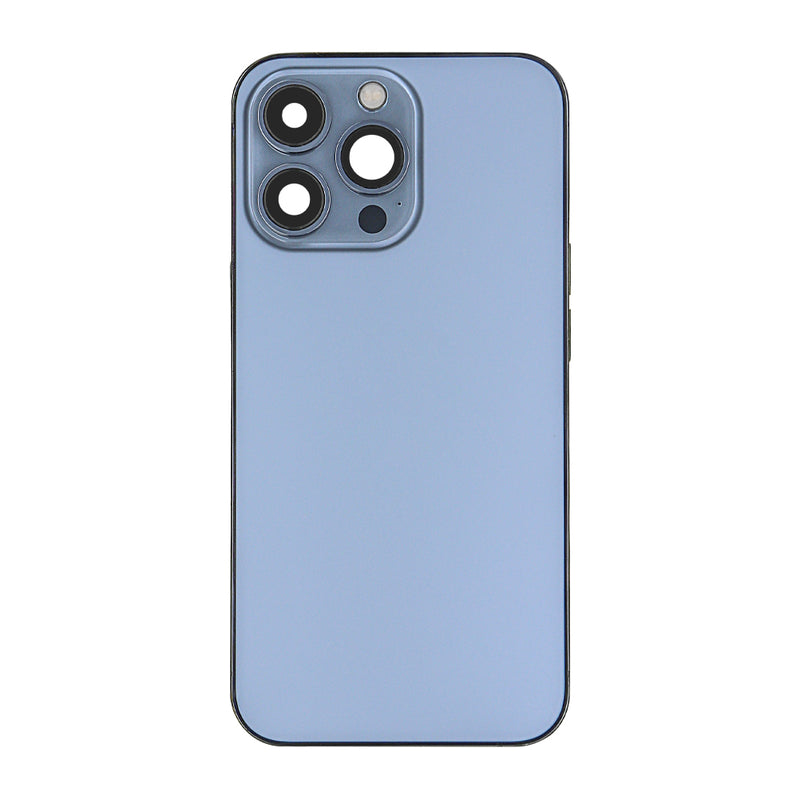 For iPhone 13 Pro Complete Housing incl. All Small Parts Without Battery & Back Camera Sierra Blue