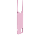 Rixus For iPhone 11 TPU Necklace Cord Cover Pink