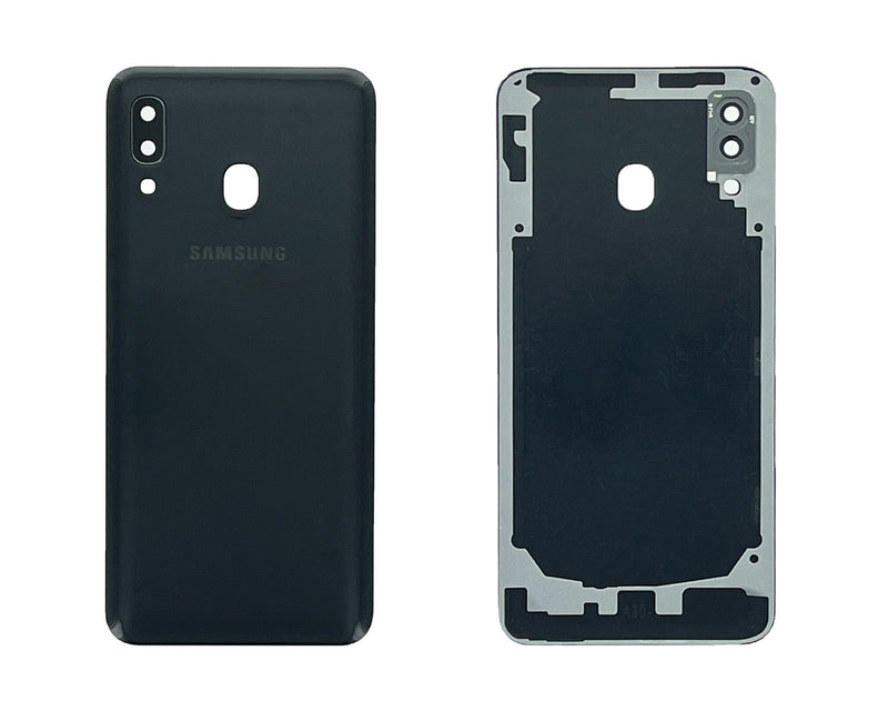 Samsung Galaxy A30 A305F Tapa Trasera Negra Con Lente (OEM)