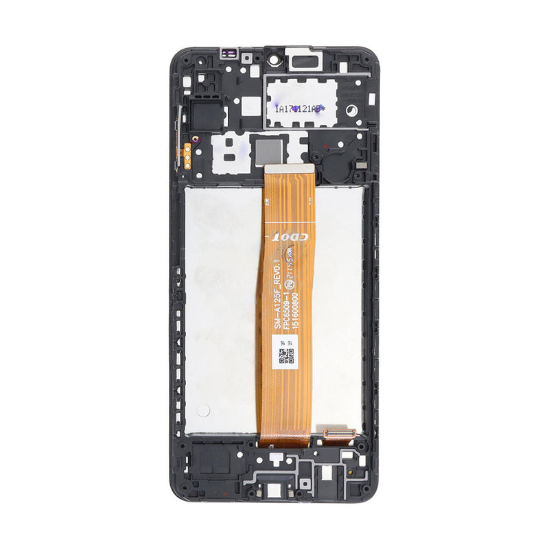 Samsung Galaxy A12 A125F Display And Digitizer With Frame Black OEM