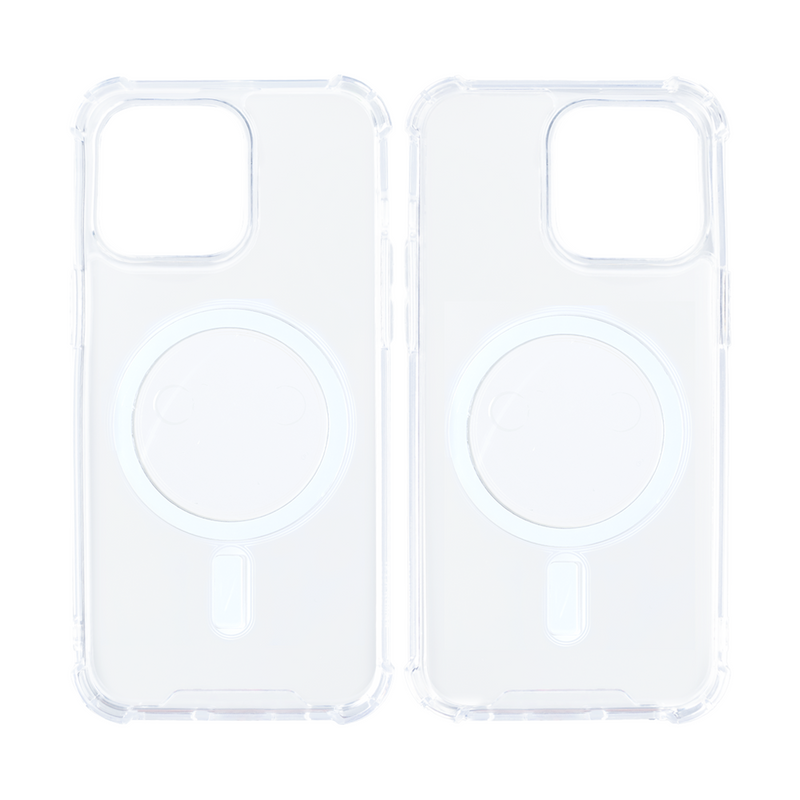 Rixus For iPhone 12 Pro Max Anti-Burst Case With Magsafe Transparent