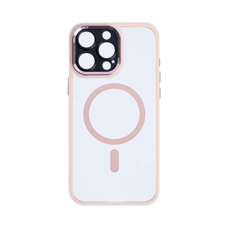 Rixus Classic 04 Case With MagSafe For iPhone 16 Pro Pink