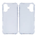 Rixus For iPhone 16 Plus Anti-Burst Case Transparent