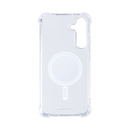 Rixus For Samsung Galaxy S24 5G S921B Anti-Burst Case With MagSafe Transparent