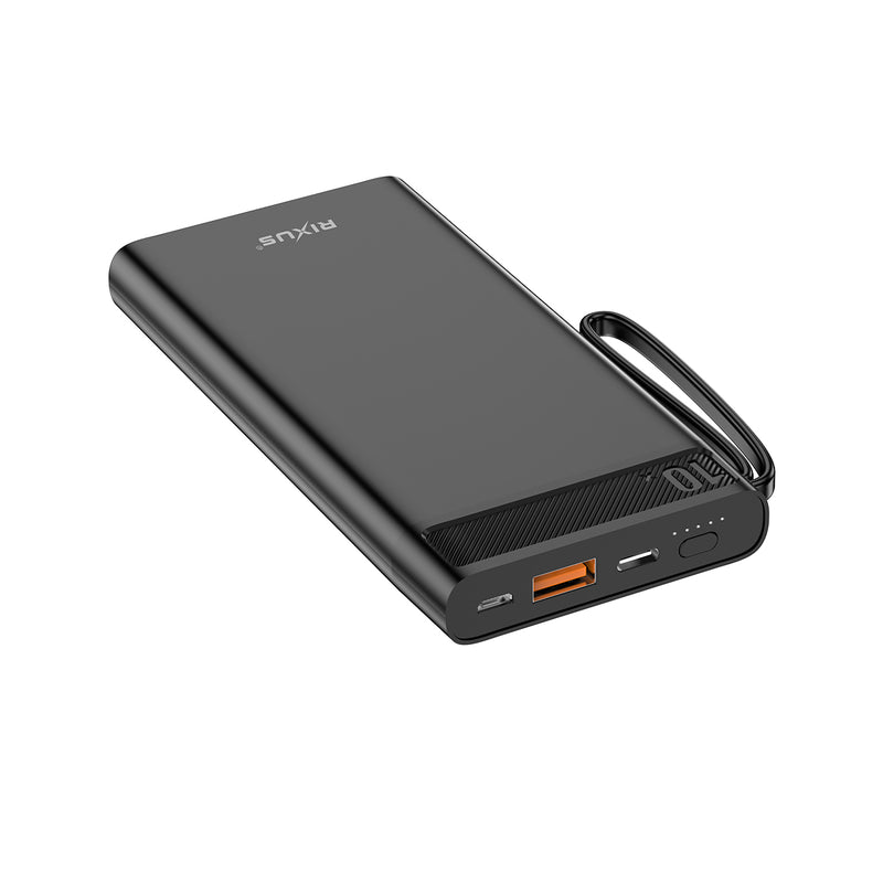 Rixus RXPB51 High Capacity Powerbank 10000 mAh 22.5W Black