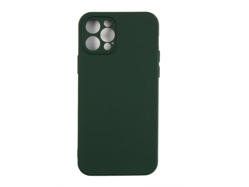 Rixus Para Funda de TPU suave para iPhone 12 Pro Verde Oscuro