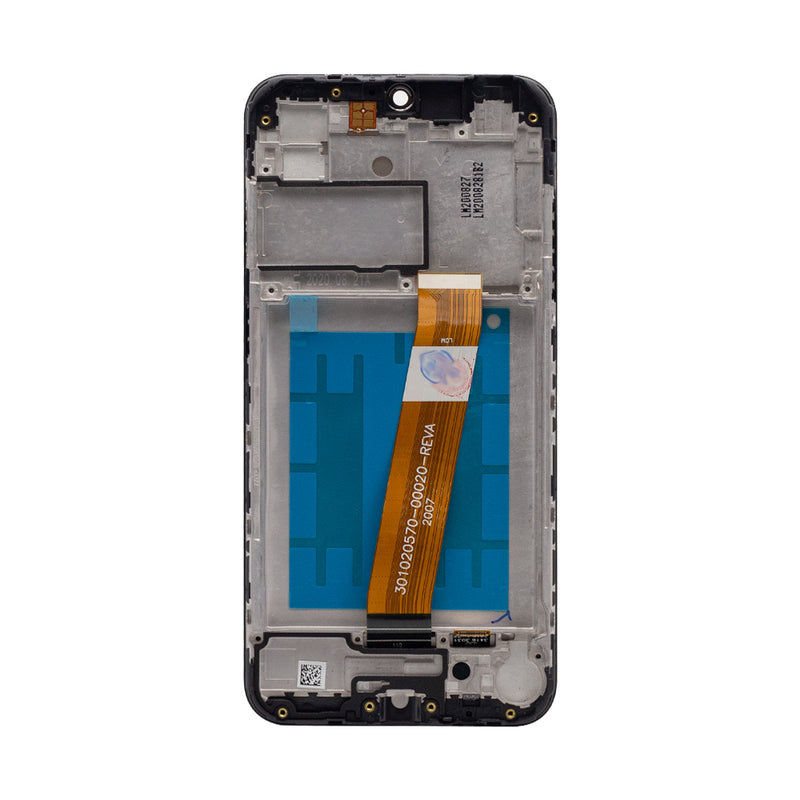 Samsung Galaxy A01 A015F Display And Digitizer With Frame Black Service Pack