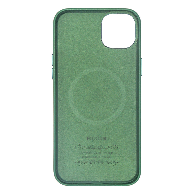 Rixus Classic 02 Case With MagSafe Pour iPhone 14 Plus Vert