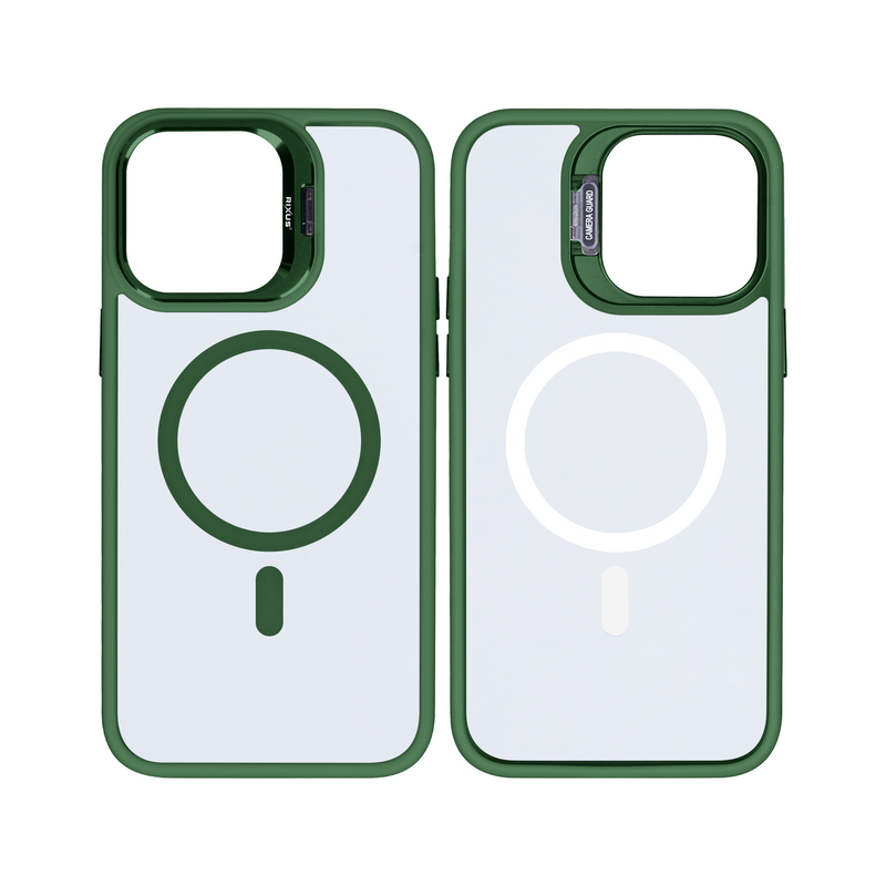 Rixus Classic 03 Case With MagSafe For iPhone 14 Plus Dark Green