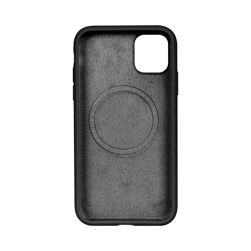 Rixus Para Funda de TPU blanda para iPhone 11 con MagSafe Negro