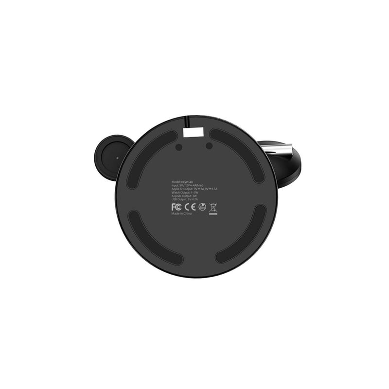 Base de carga inalámbrica Rixus RXWC40 3-1 Para Familia iPhone 12