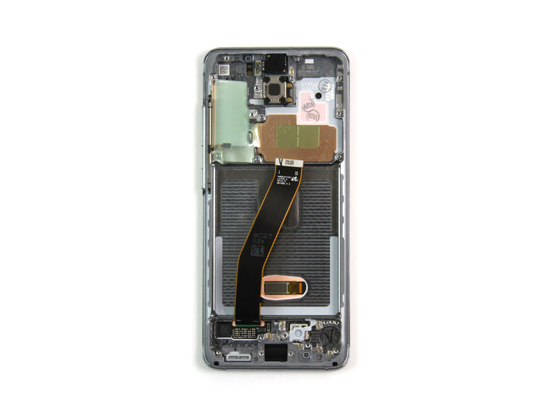 Samsung Galaxy S20 G980F, S20 5G G981F Display And Digitizer With Frame Without Camera Cosmic Grey Service Pack