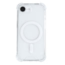 Rixus Anti-Burst Case With MagSafe For iPhone 16e Transparent