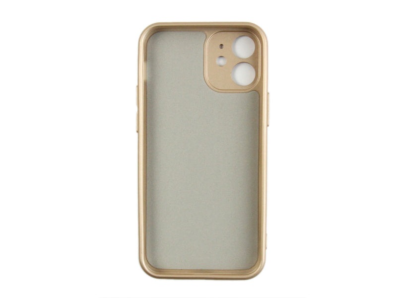 Rixus Para Funda de TPU blanda para iPhone 12 Mini Oro