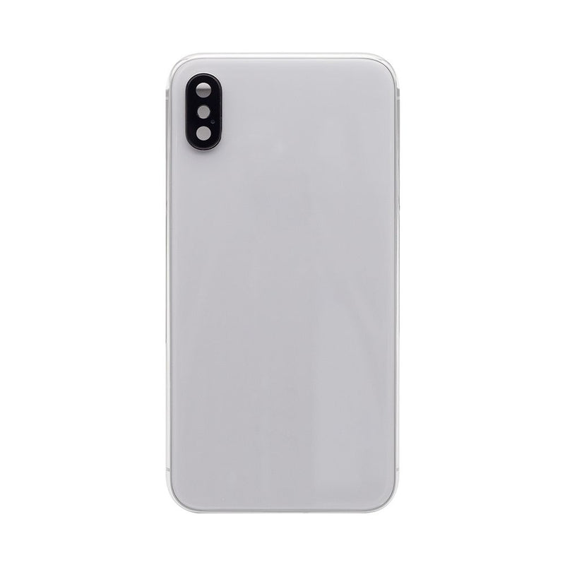 Pour iPhone X Boîtier complet incluant toutes les petites pièces Sans batterie et caméra arrière (Blanc)