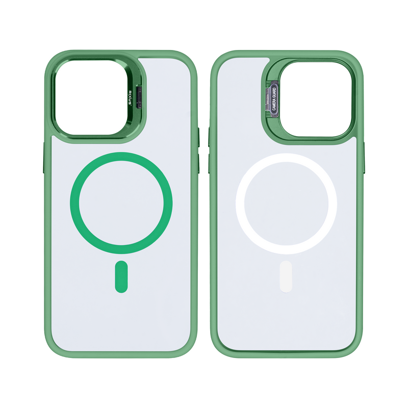 Coque Rixus Classic 03 avec MagSafe pour iPhone 13 Vert clair