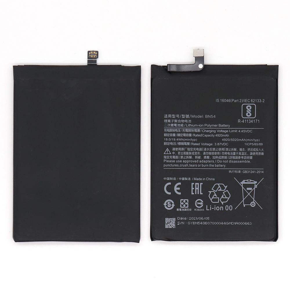 Xiaomi Redmi 9, Redmi Note Battery BN54 (OEM) - Main Image