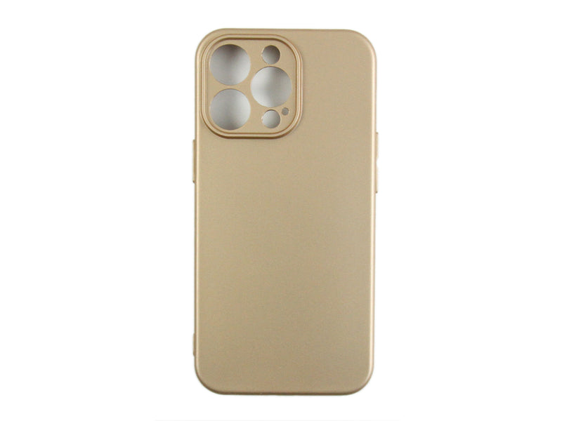 Rixus For iPhone 13 Pro Soft TPU Phone Case Gold