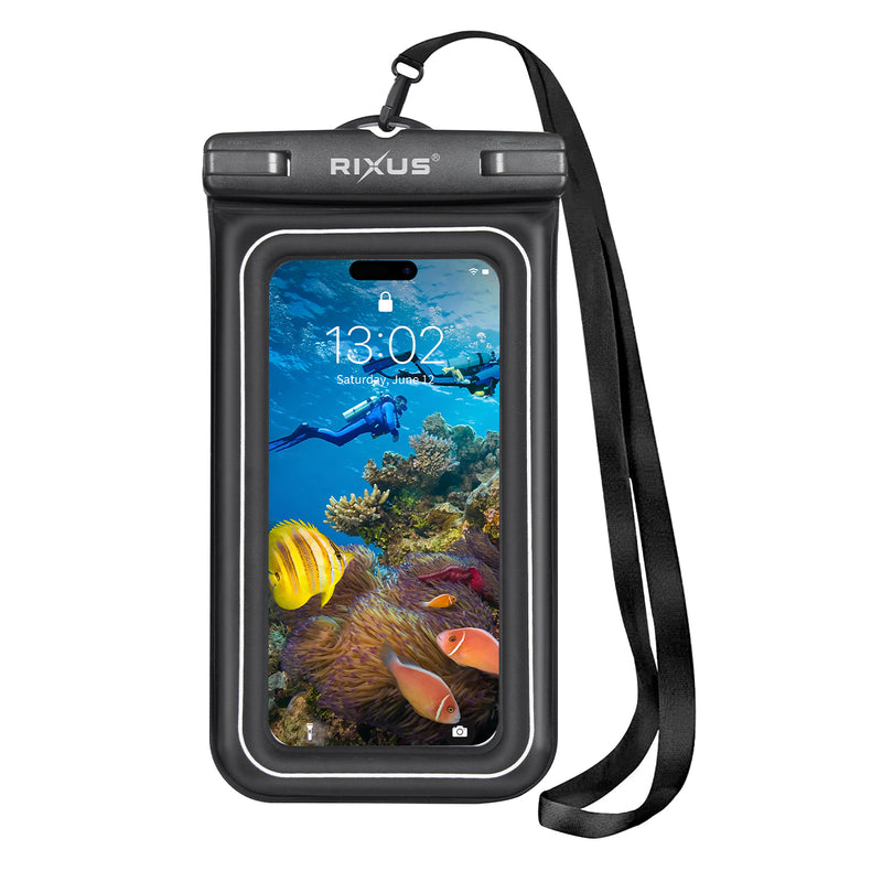 Rixus RXBG20 Sponge Waterproof Phone Bag Black