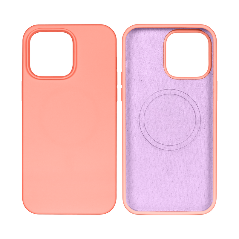 Rixus Para Funda de TPU blanda para iPhone 11 Pro Max con MagSafe Rosa