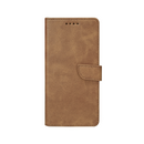 Rixus Bookcase For Samsung Galaxy S21 G991B Light Brown