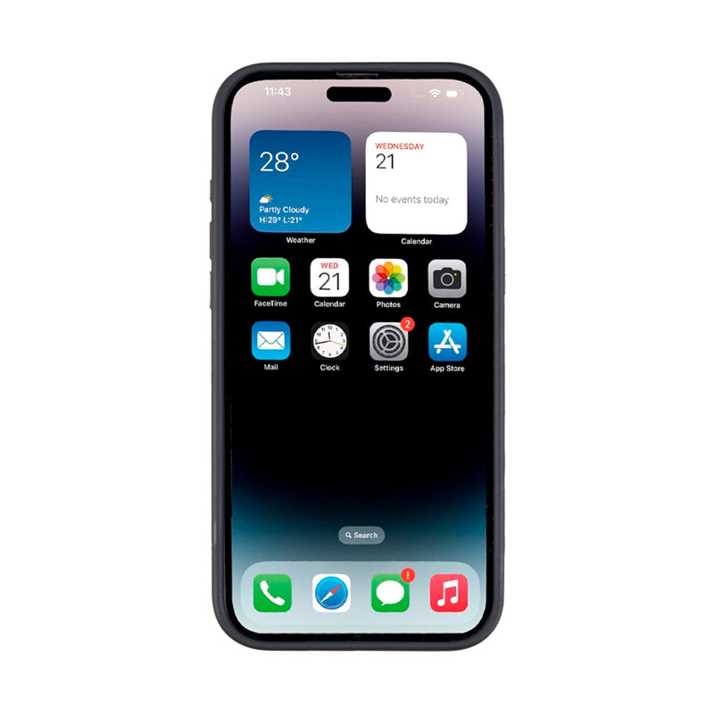 Rixus Mag Carbon With MagSafe For iPhone 15 Pro Titanium Black