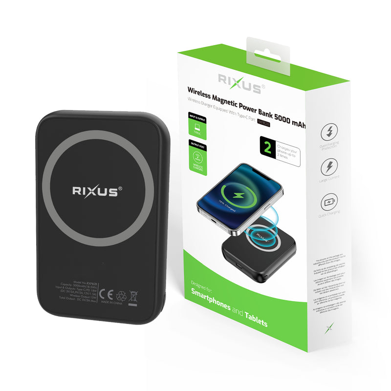 Rixus RXPB28 Banque d'énergie haute capacité 5000 mAh