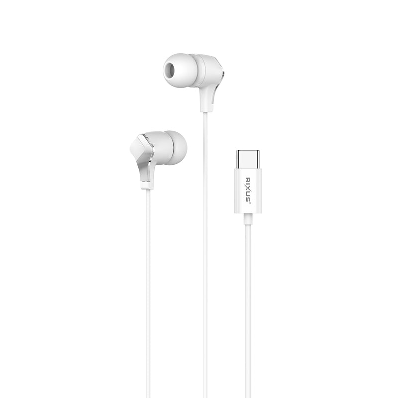 Rixus RXHD18C Stereo In-Ear Type-C Earphone