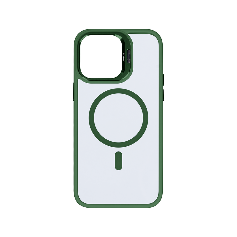 Rixus Classic 03 Case With MagSafe For iPhone 14 Dark Green