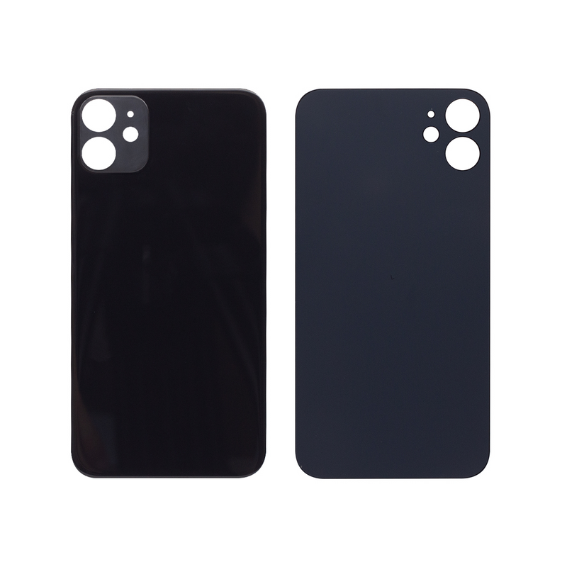 For iPhone 11 Extra Glass Black (Enlarged camera frame)