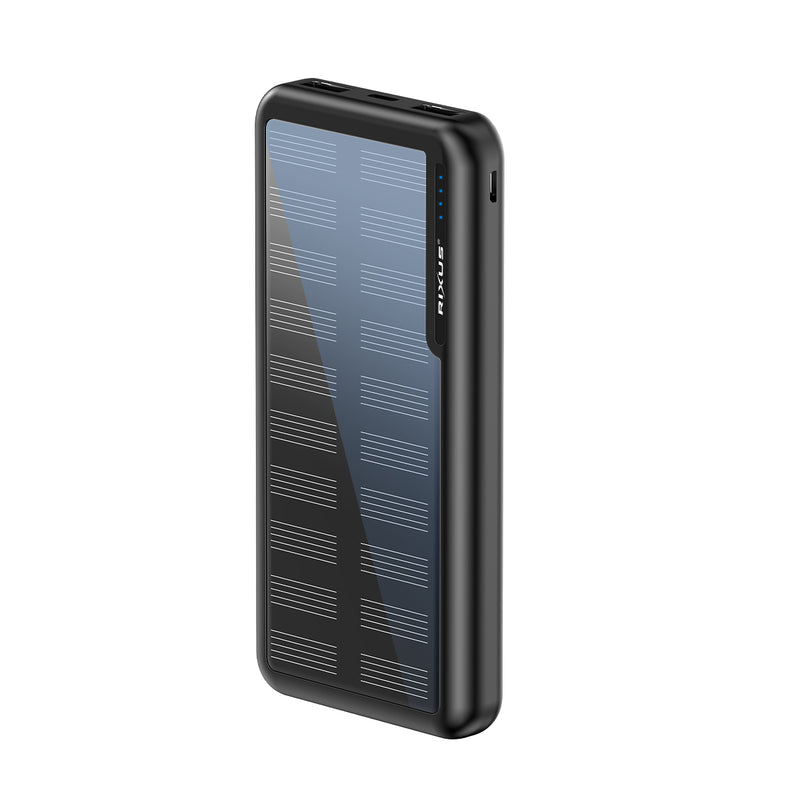 Rixus RXPB45 Solar Powerbank 10000 mAh Black