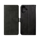 Rixus Bookcase For iPhone 16 Plus Black