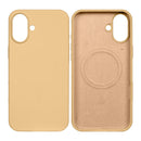 Rixus For iPhone 16 Soft TPU Phone Case With MagSafe Gold