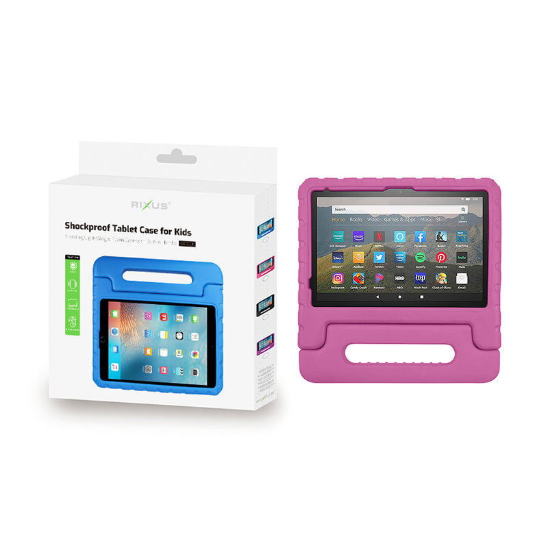 Rixus RXTC06 For iPad 10 10.9" (2022), iPad Air 11" (2024)  Tablet Kids Case Pink