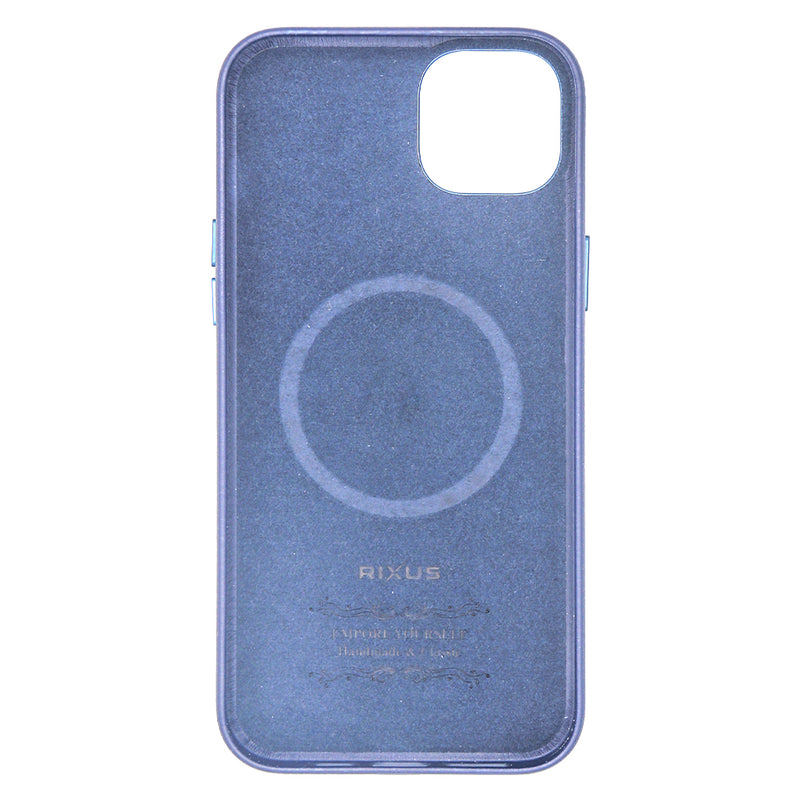 Rixus Classic 02 Case With MagSafe For iPhone 14 Plus Blue